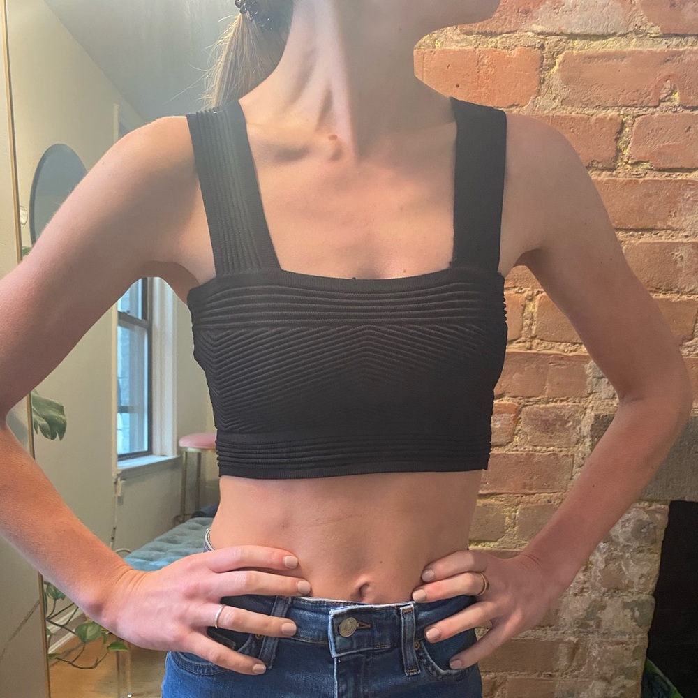 Black crop top from LF